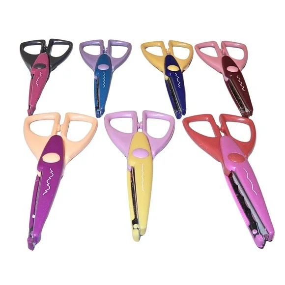 7 Pair Decorative Edge Craft Scissors Set Multi-Color Paper Edging Shears - Picture 5 of 9